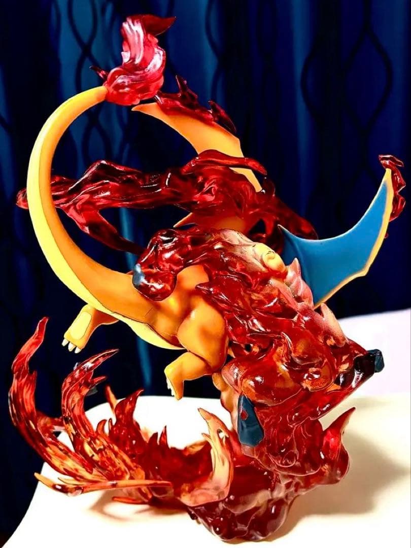 ポケモン フィギュア リザードン 約20cm ビッグサイズ 炎エフェクト付き