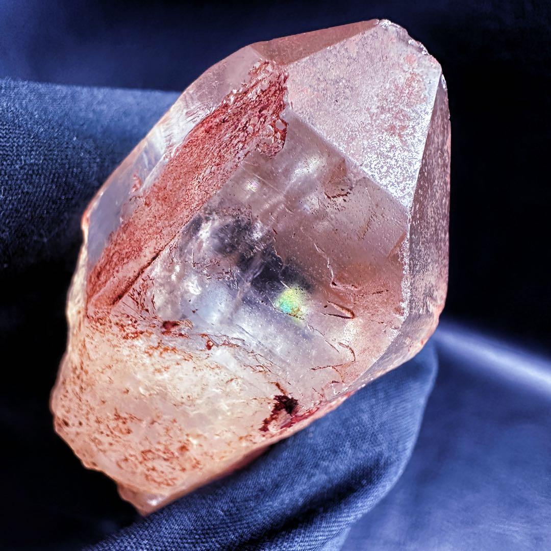 爆レア❗️超綺麗♡可愛い♡レインボー☆ピンクレムリアンシード原石ポイントA1356