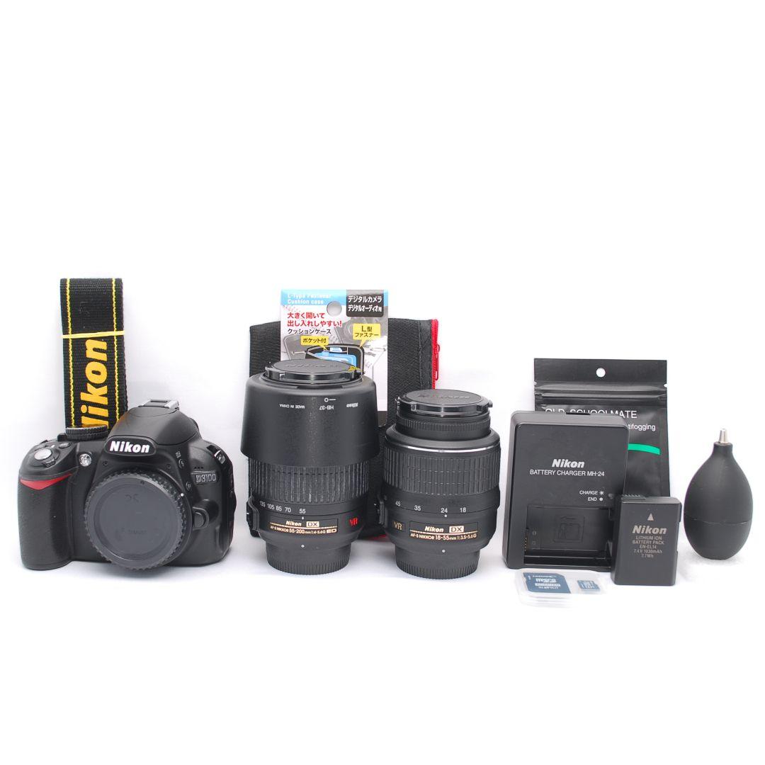 ❤即購入1000円OFF❤少ショット❤Nikon D3100 ダブルズームキット