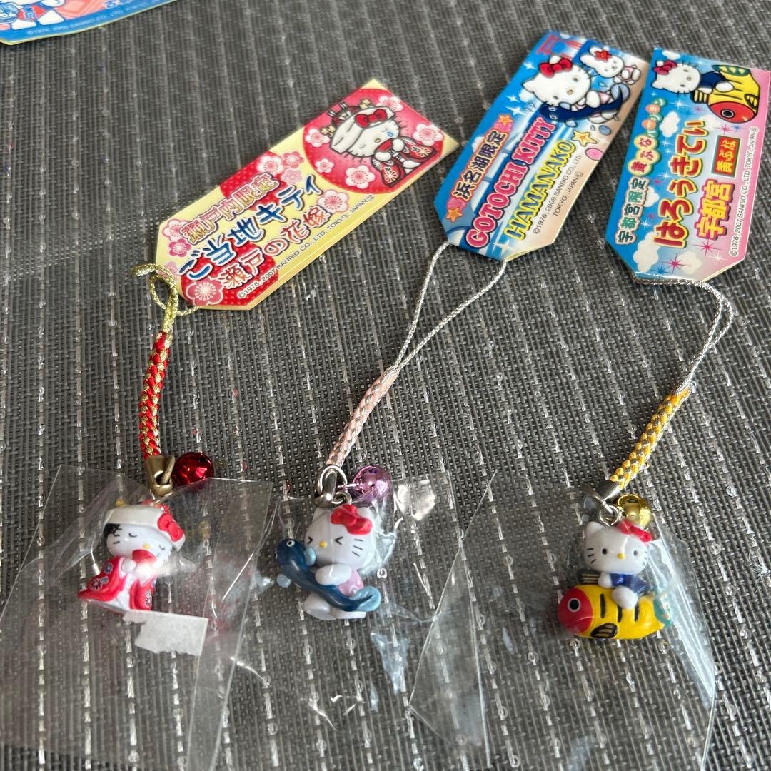 【新品未使用】ハローキティ まとめ売り10点 ストラップ 根付け