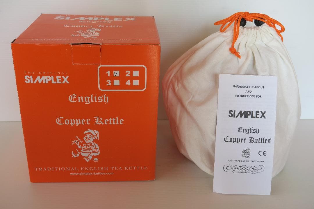 新品未使用！SIMPLEX 　シンプレックス　銅製　ケトル　やかん 収納袋付き