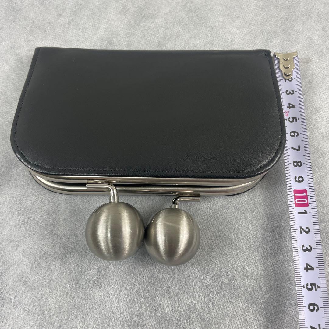 KAWA-KAWA/カワカワ、がま口財布、牛革、ブラック、日本製