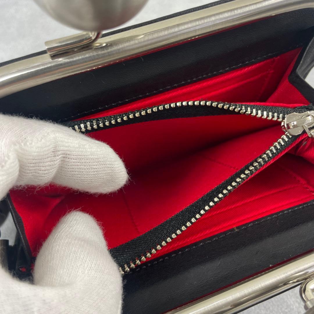 KAWA-KAWA/カワカワ、がま口財布、牛革、ブラック、日本製