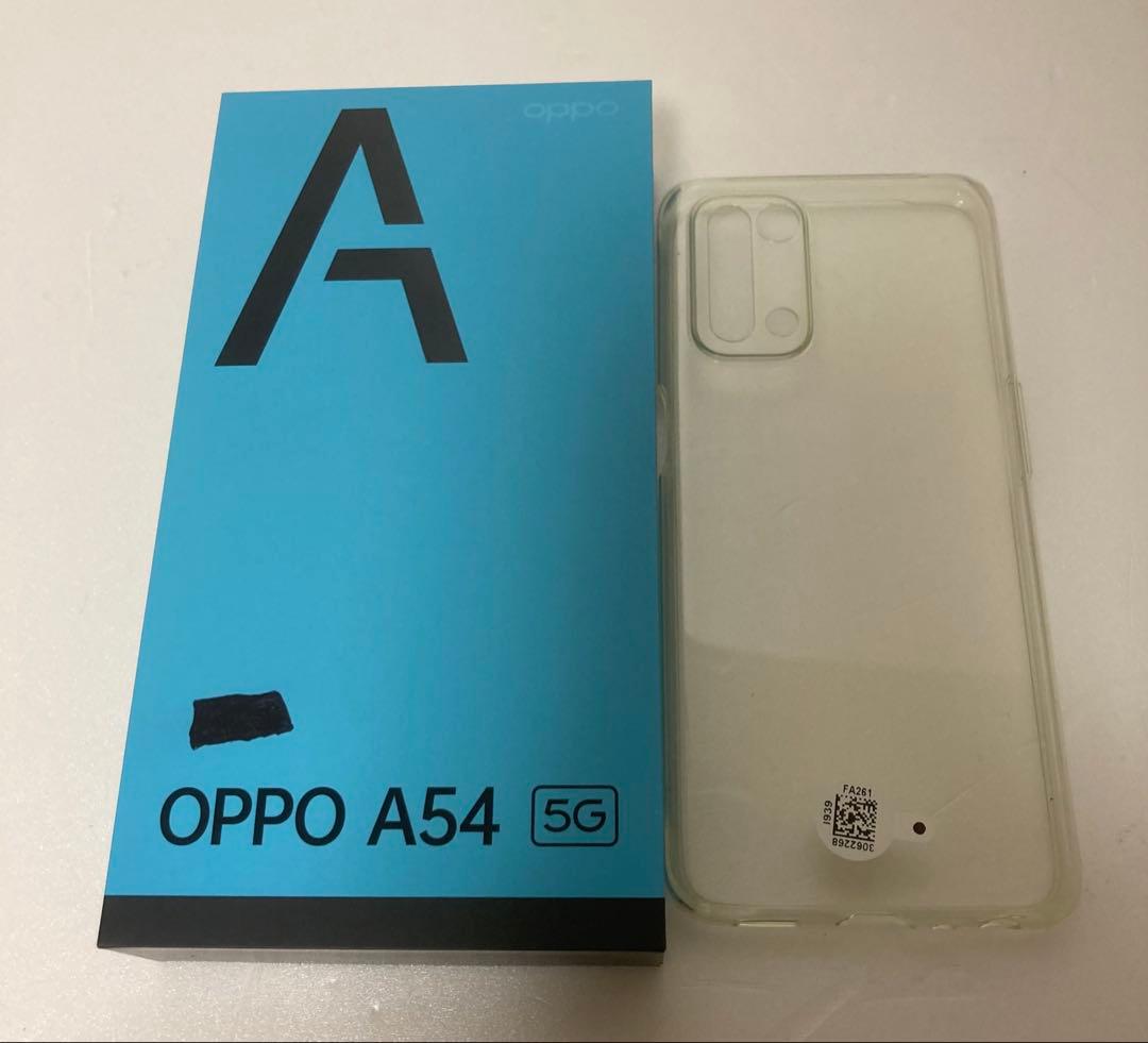 OPPO A54 5G 本体 クリアケース付き
