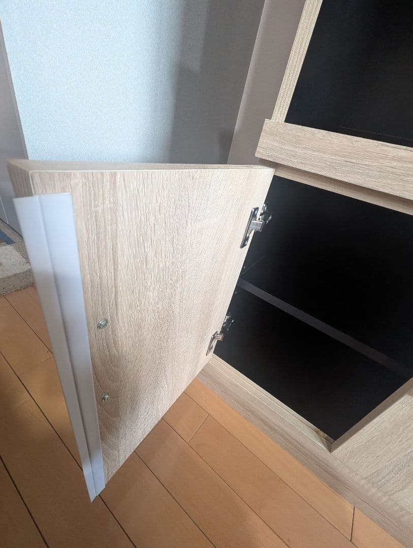 ワイエムワールド 食器棚 レンジボード 高さ180 幅60cm オーク