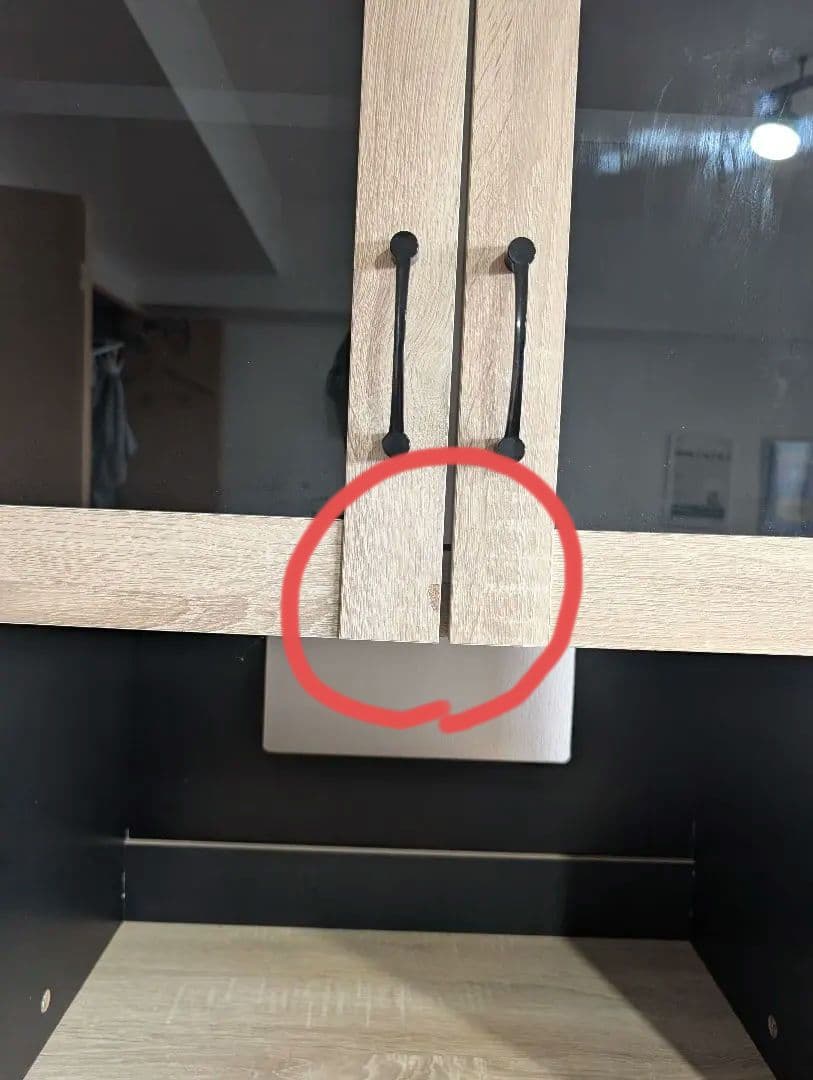 ワイエムワールド 食器棚 レンジボード 高さ180 幅60cm オーク