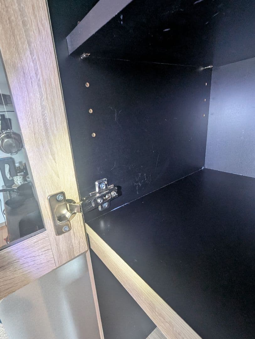 ワイエムワールド 食器棚 レンジボード 高さ180 幅60cm オーク