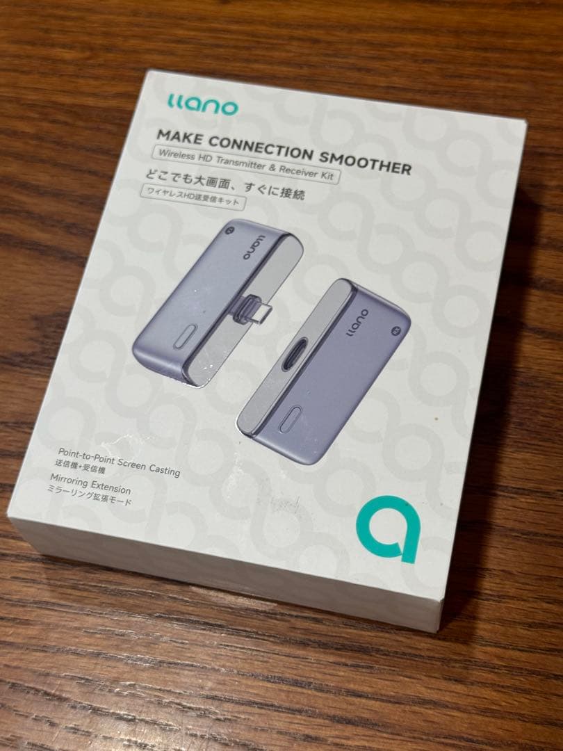 llano S850 ワイヤレスHD 送受信機セット(ワイヤレスHDMI グレー