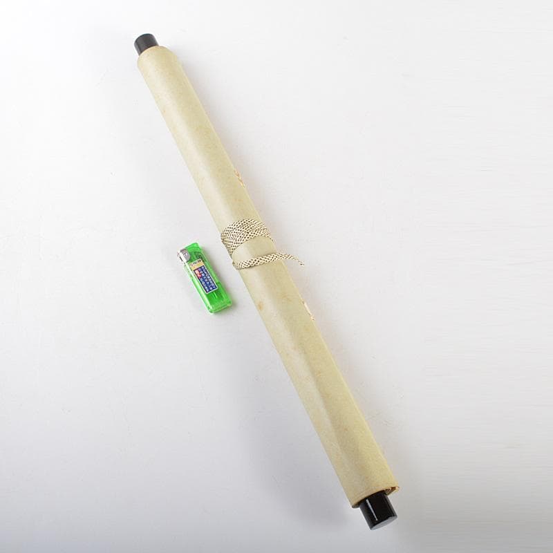 掛軸　前大徳　西垣大道筆　一行書　「竹」　共箱　C　5895A