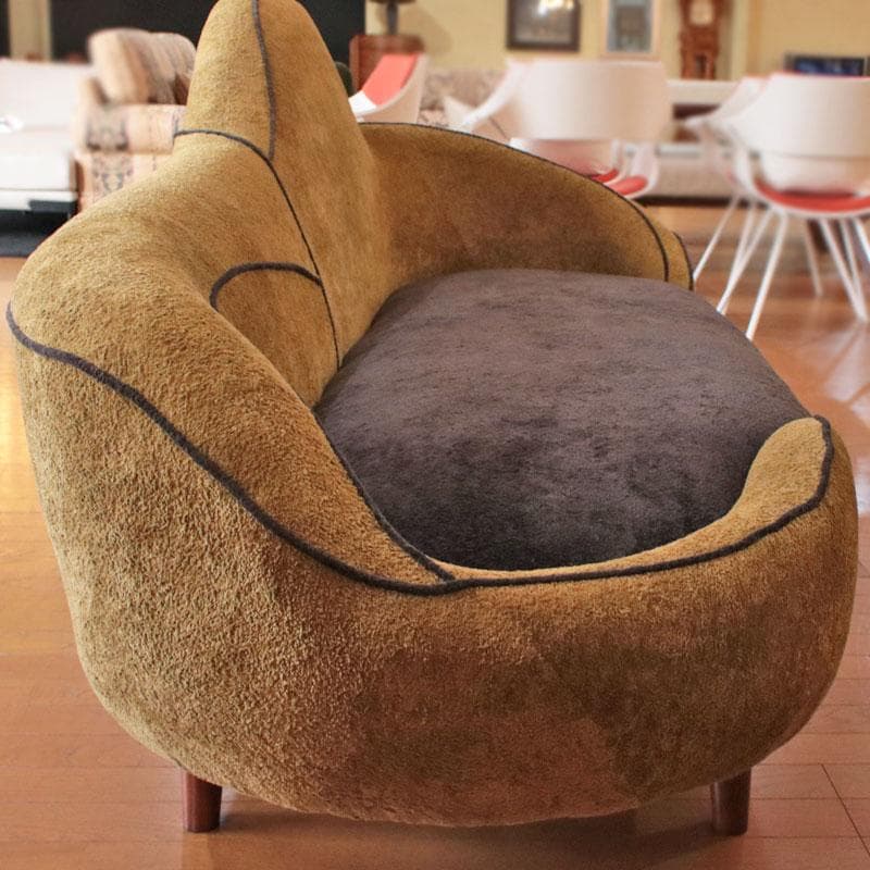 ファブリックソファ 幅185cm ブラウン モダン 143-270