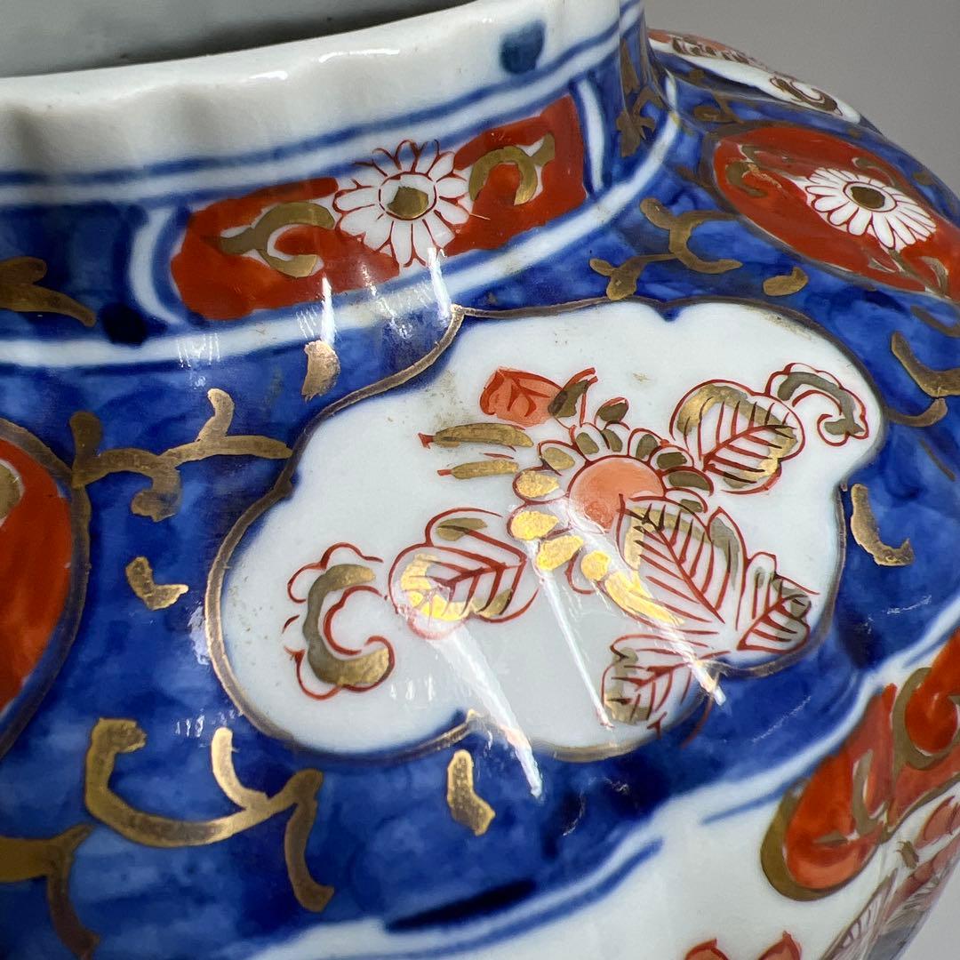 古伊万里　染綿沈香壺　高さ45㎝　東K8-0203① タルニ