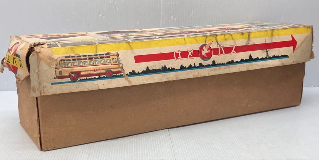 【希少・当時物】米澤玩具 ヨネザワ はとバス ブリキ玩具 箱付き 昭和レトロ