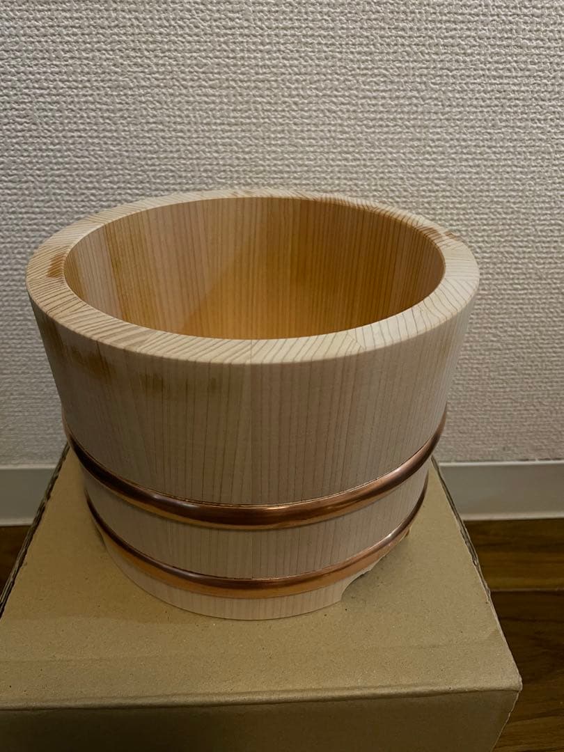 木曽工芸　江戸びつ　18cm 3合用　未使用品