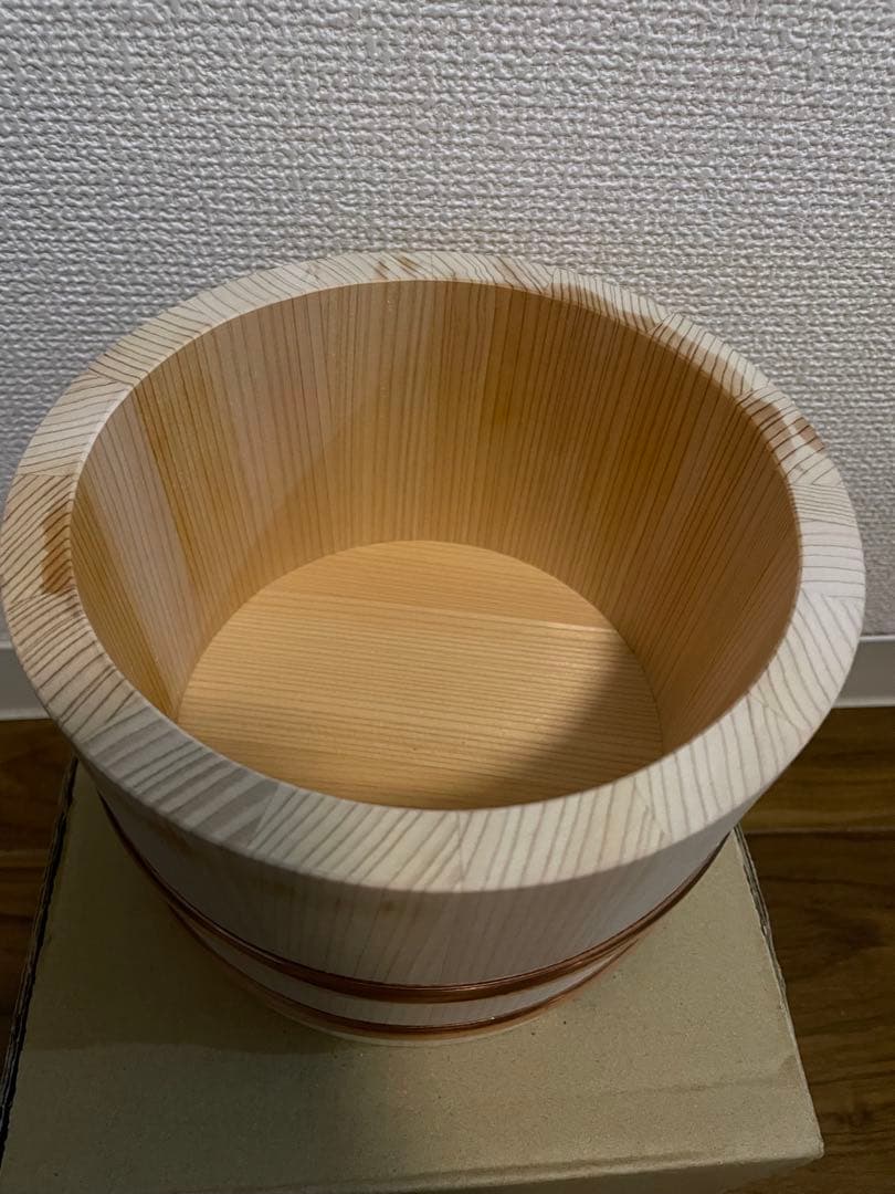 木曽工芸　江戸びつ　18cm 3合用　未使用品