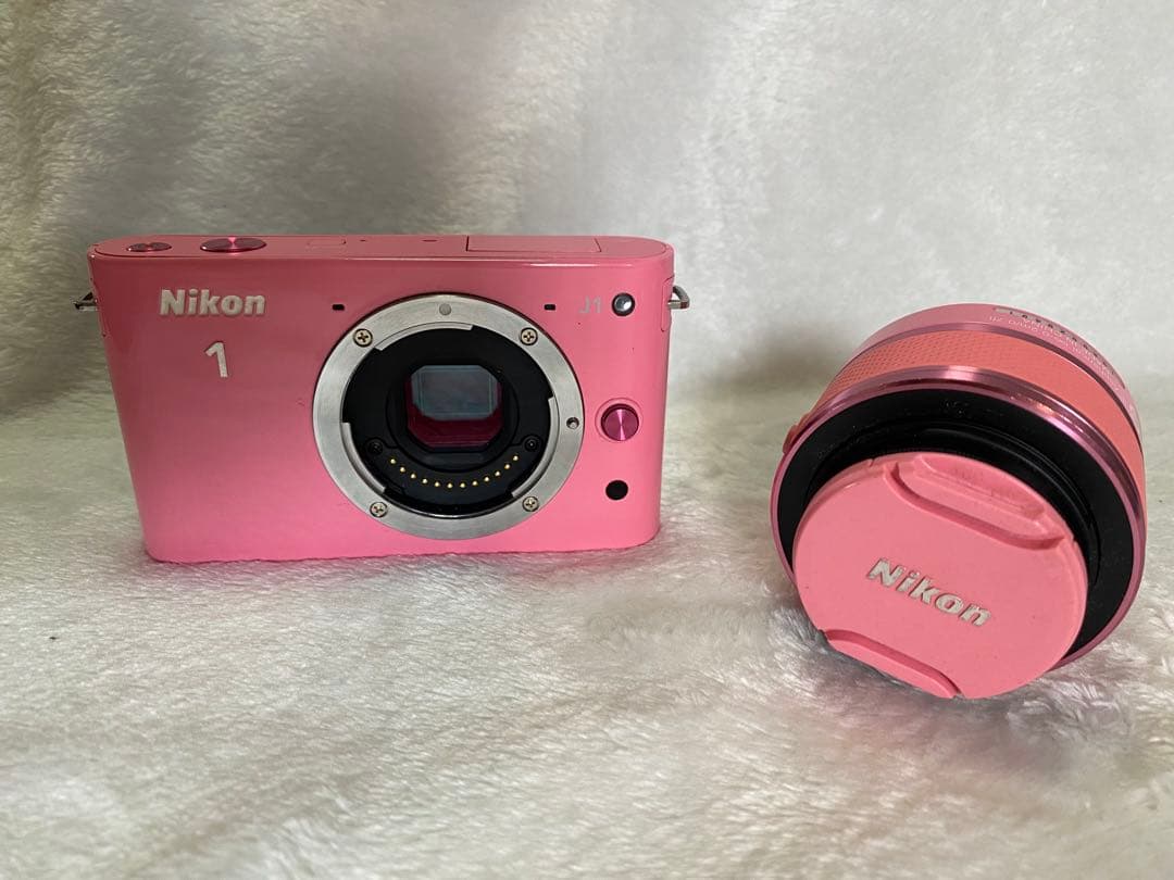 Nikon 1 ミラーレスカメラ ピンク 2本レンズ付き