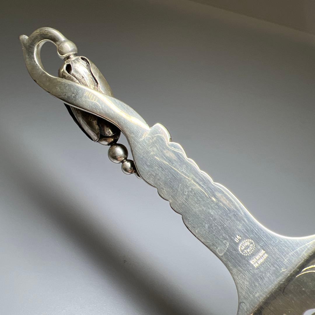 ジョージジェンセン　激レアブロッサムsterling925特大サービングフォーク