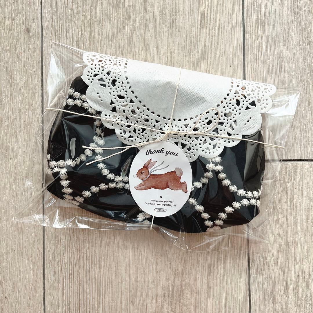 MIMAさま専用✤ハンドメイドショルダー◌黒×黒タンバリン柄