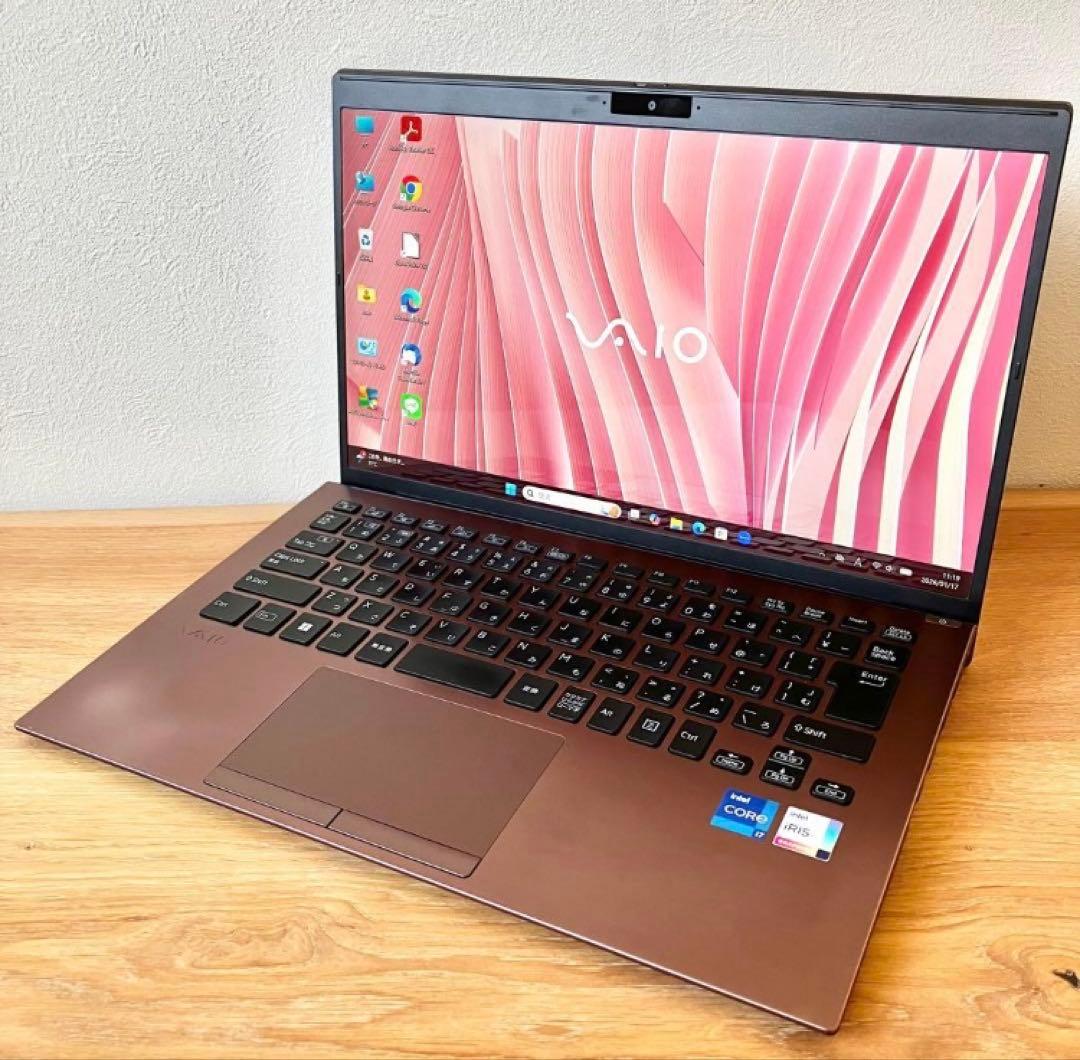 VAIO/32GB×SSD1TB/i7/Windows11タッチ軽量ノートPC