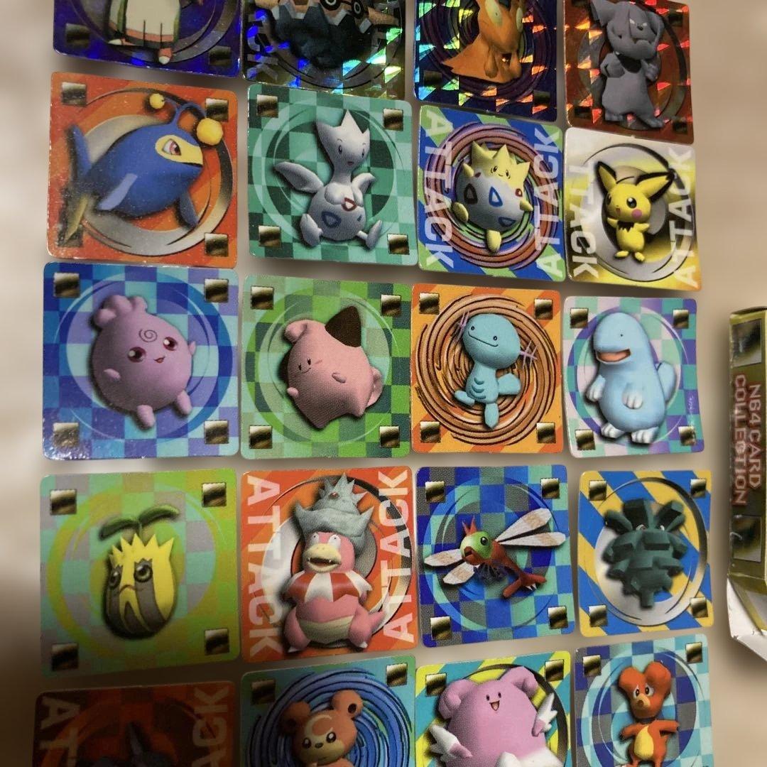 ポケモンガチャ　N64カードコレクション　ポケモンスタジアム金銀　ヌオー　他