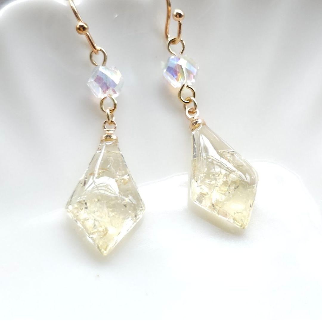 ちゃむ　8点　ガラス　レジン　サージカルステンレスフック　ネックレス