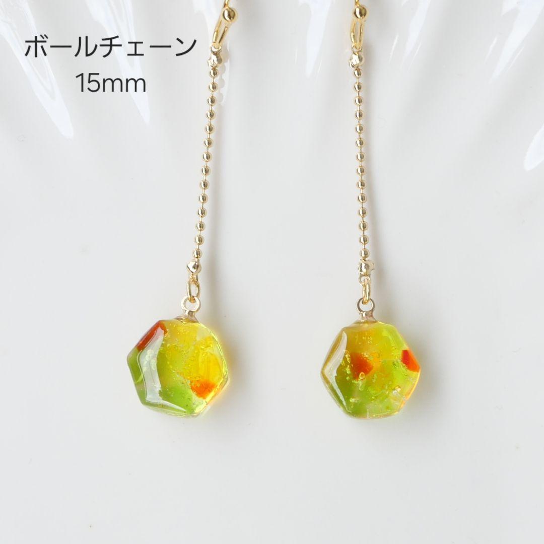 ちゃむ　8点　ガラス　レジン　サージカルステンレスフック　ネックレス