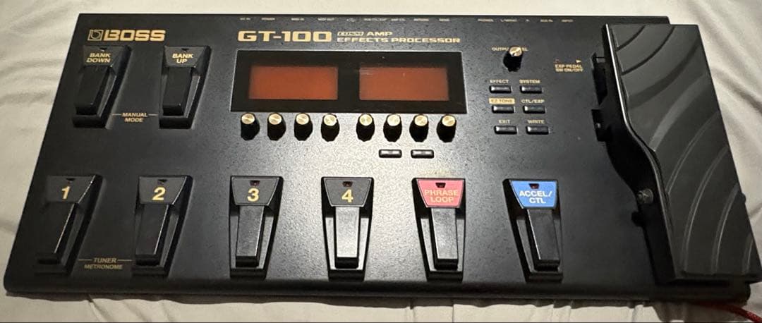 BOSS GT-100 マルチエフェクター 純正アダプター ソフトケース付き