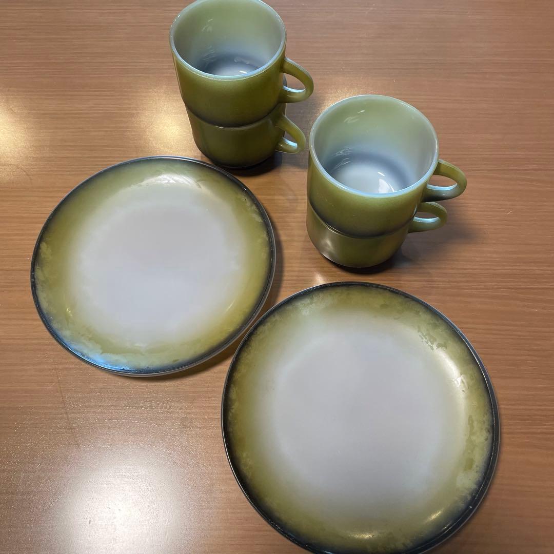 ファイヤーキング　fireking お皿とカップのセット