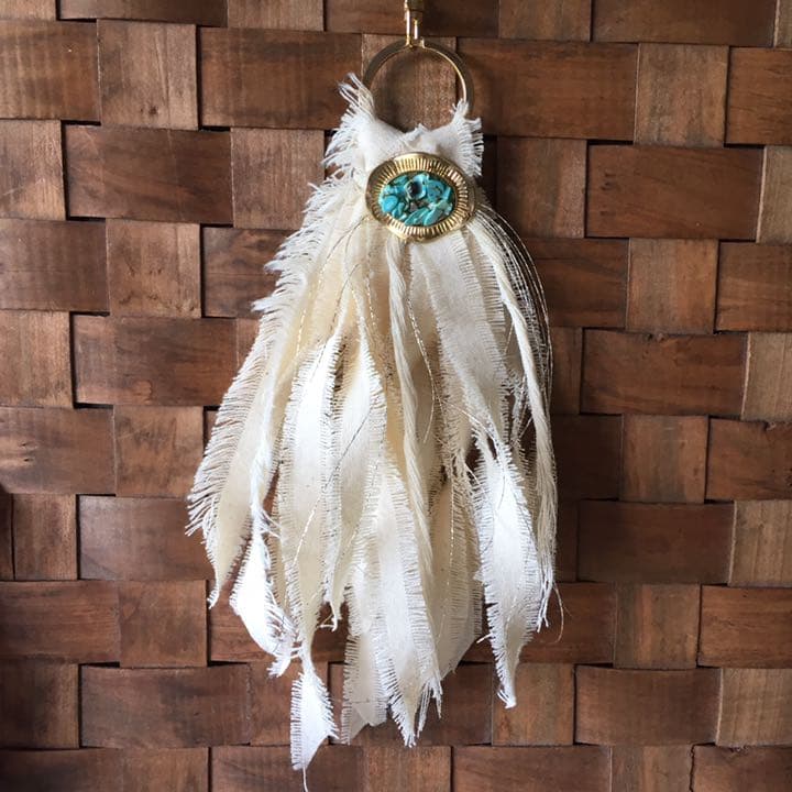 ６９ フリンジタッセルキーホルダー チャーム ロング★感謝セール価格★