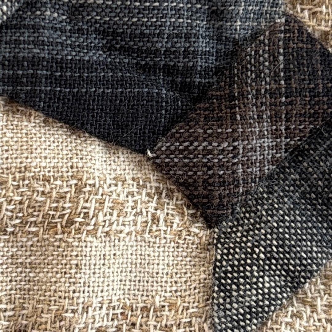 パッチワークキルト　サンプラーの縦長トートバック　ハンドメイド