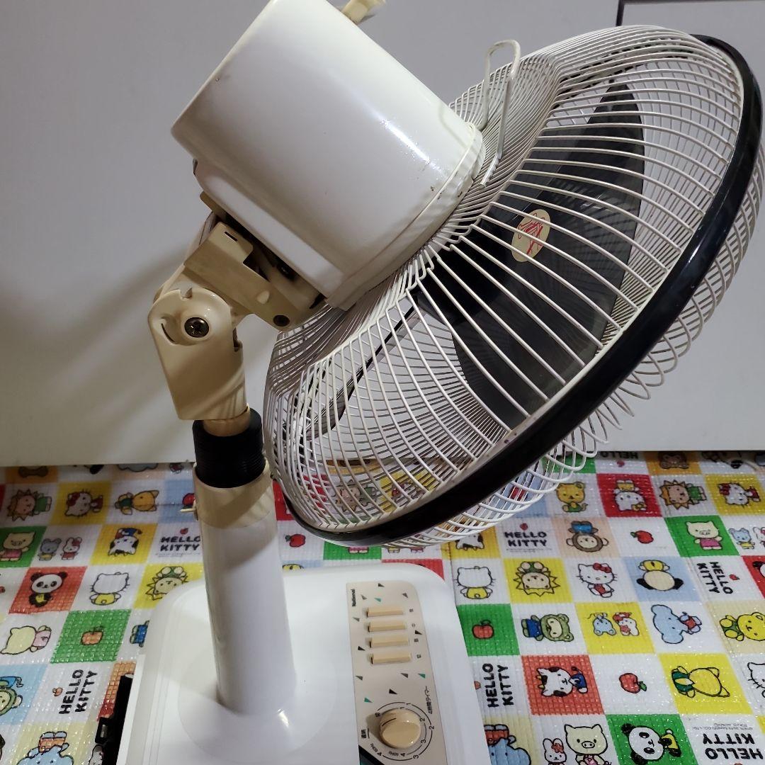 ナショナル　30センチお座敷扇　レトロ扇風機　動作品本箱　美品　レア物1986
