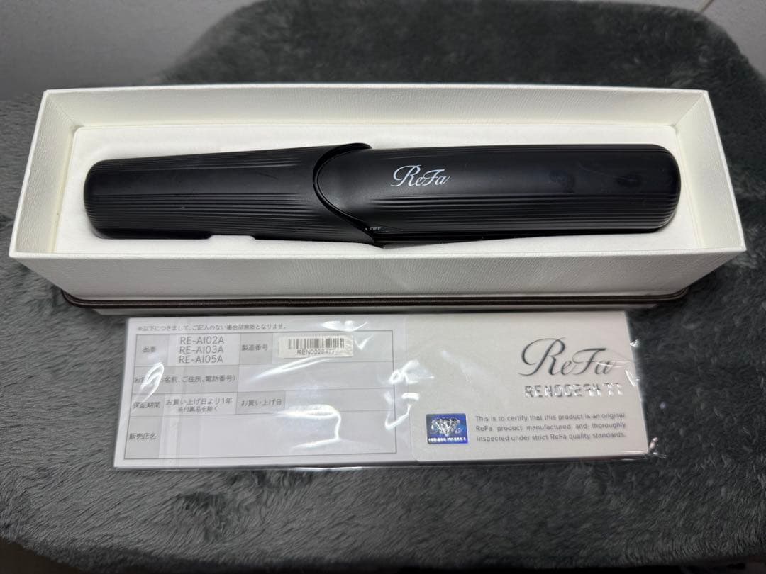 ReFa ストレートヘアアイロン RE-A012A ブラック　フィンガーアイロン