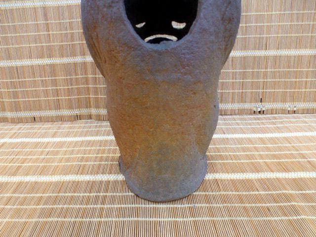 鋳鉄製 タヌキの置物 狸　縁起物　オブジェ　52ｃｍ