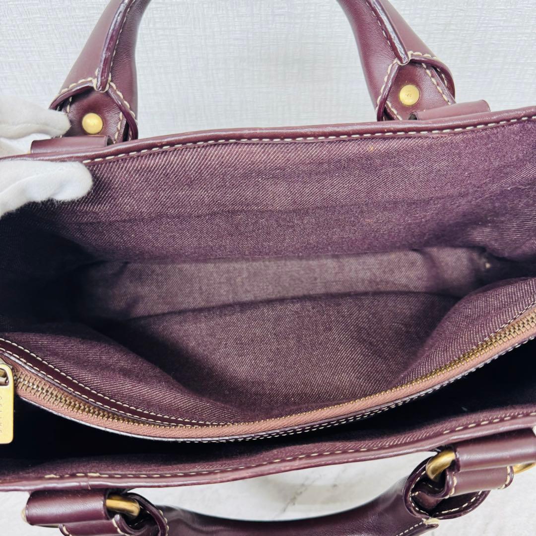 ✨CELINE✨セリーヌ✨パリマカダム✨デニム✨ワインレッド✨ブギーバッグ✨