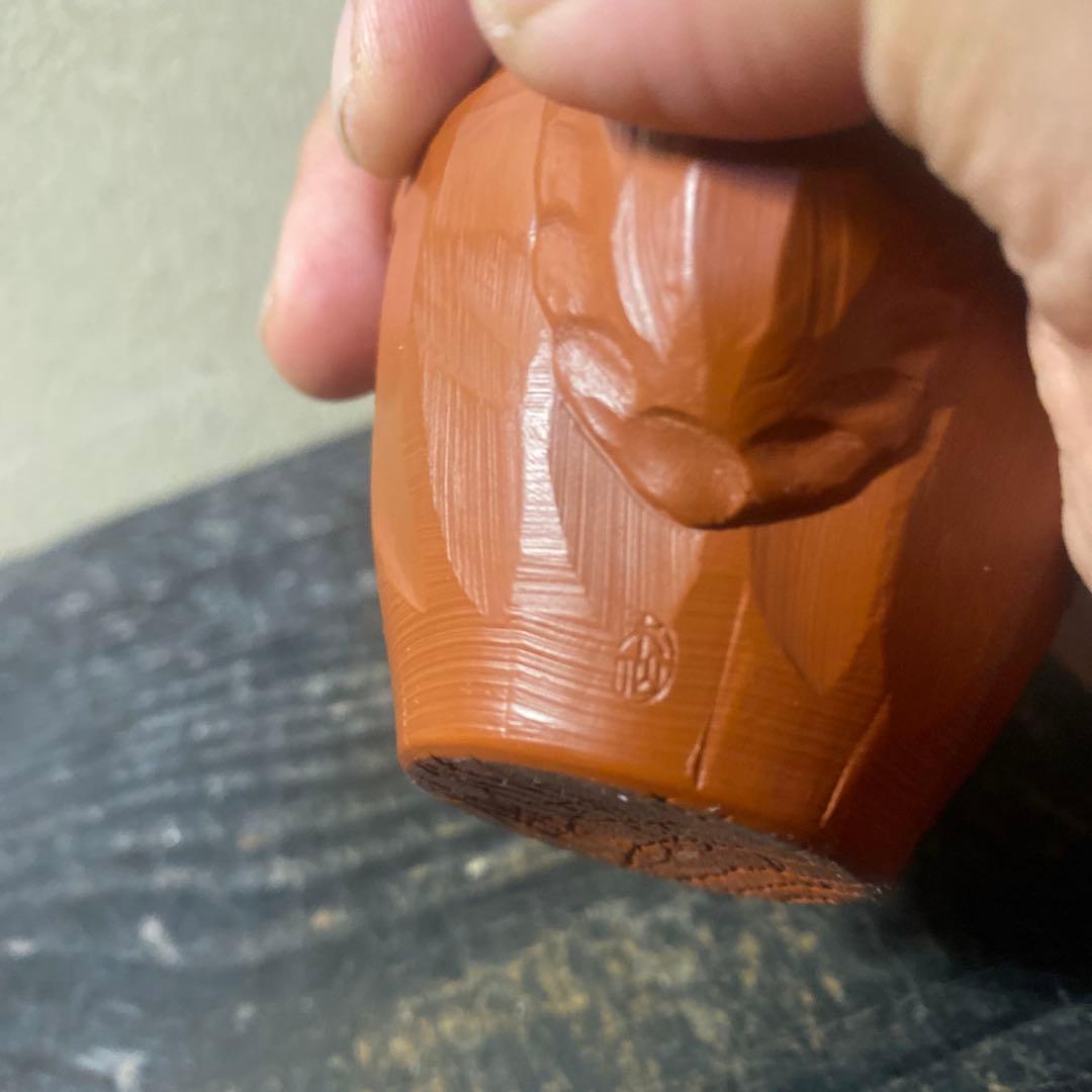 杉江木仙作　常滑急須 小型 朱泥　宝瓶　茶注B