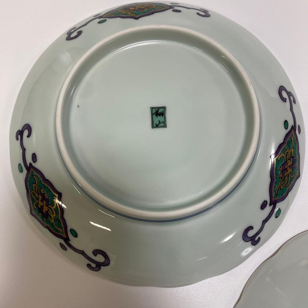 翔山　第一陶器　菊割　金彩　和皿　中皿　5枚セット 初節句　端午の節句　お祝い