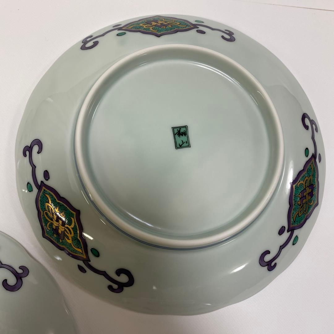 翔山　第一陶器　菊割　金彩　和皿　中皿　5枚セット 初節句　端午の節句　お祝い