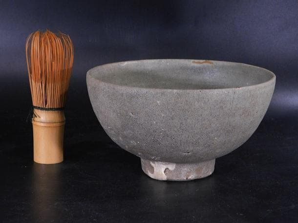 【茶道具　会寧　青磁茶碗（時代茶碗）／海上がり・李氏朝鮮】
