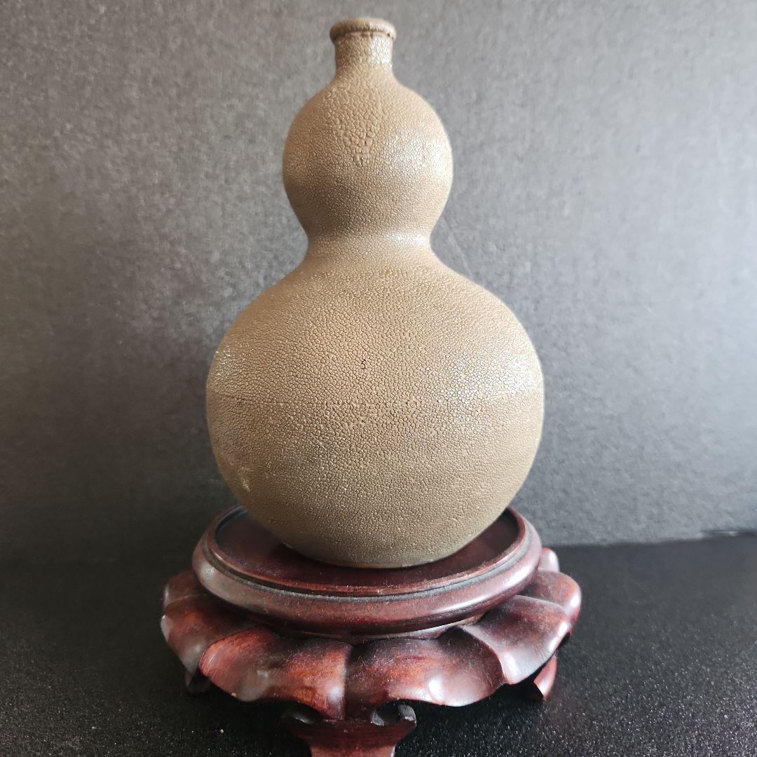 ひょうたん型鮫肌秞陶器