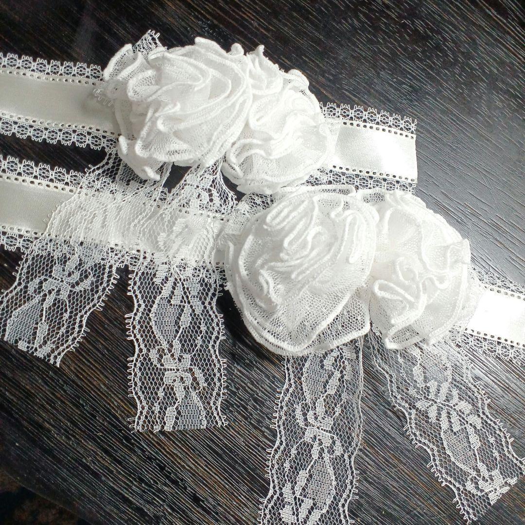 カフェカーテン【梅ばあちゃん様　オーダー品　可愛いフリフリレースのれん】