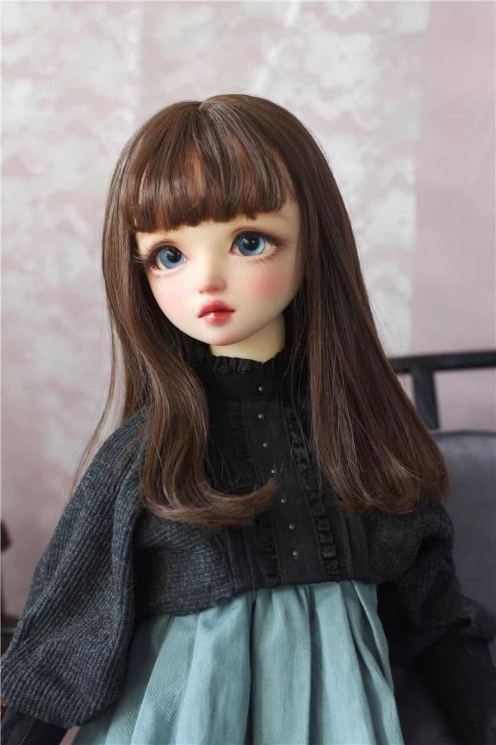 AX530 BJD 1/3 人形 ドール　用ウィッグ カツラ 耐熱 ハンドメイド