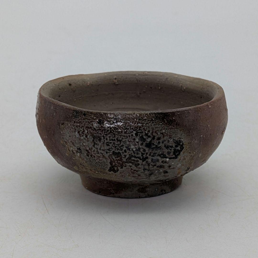 岡山県重要無形文化財 四代松田華山 備前焼 徳利&ぐい呑 共箱合布栞 酒器 桟切