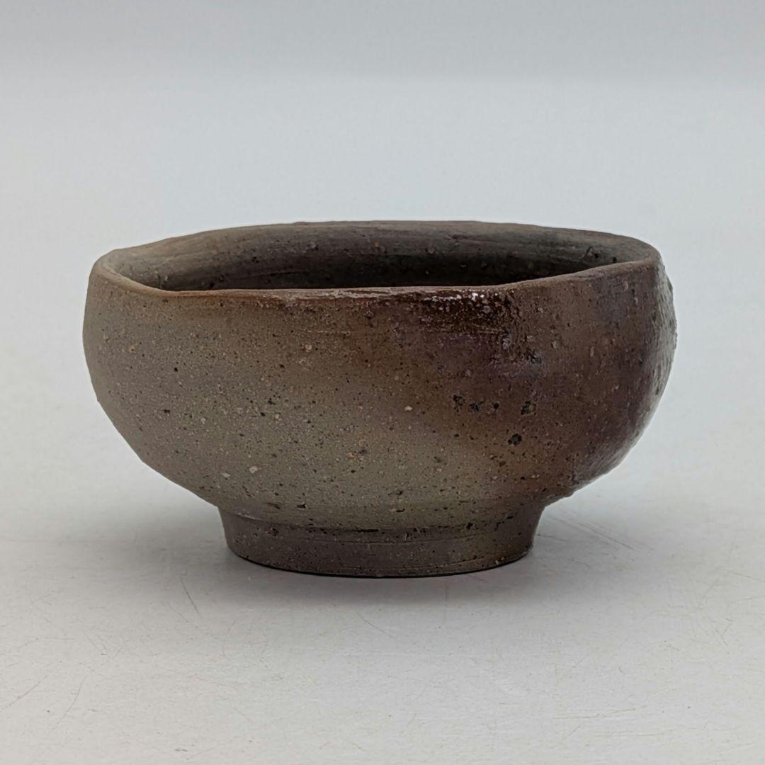 岡山県重要無形文化財 四代松田華山 備前焼 徳利&ぐい呑 共箱合布栞 酒器 桟切