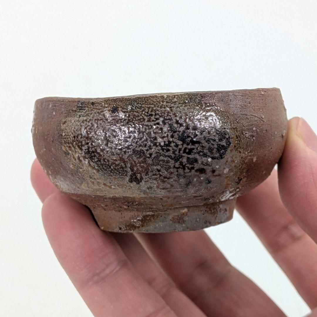 岡山県重要無形文化財 四代松田華山 備前焼 徳利&ぐい呑 共箱合布栞 酒器 桟切