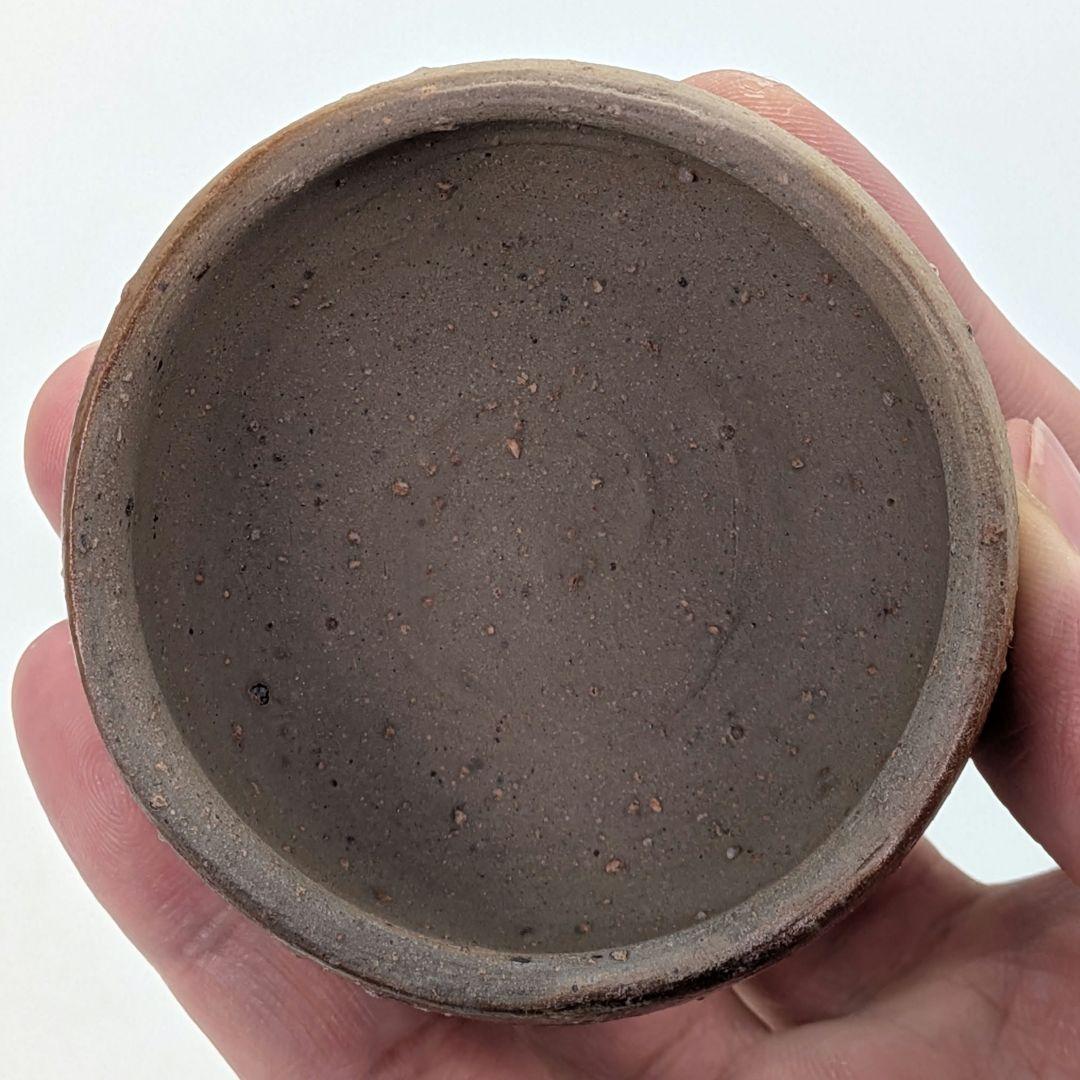 岡山県重要無形文化財 四代松田華山 備前焼 徳利&ぐい呑 共箱合布栞 酒器 桟切