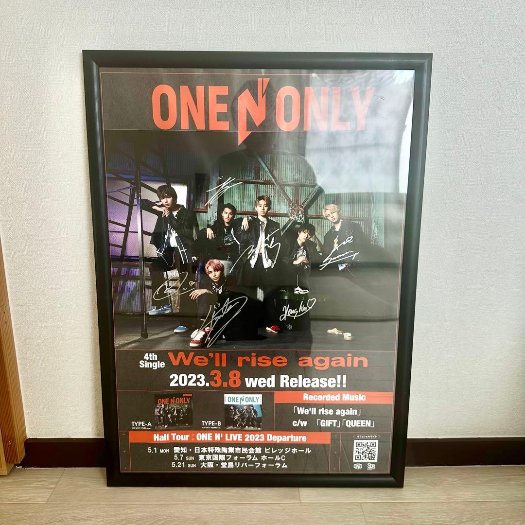 ONE N' ONLY タワレコ 直筆サイン入りポスター