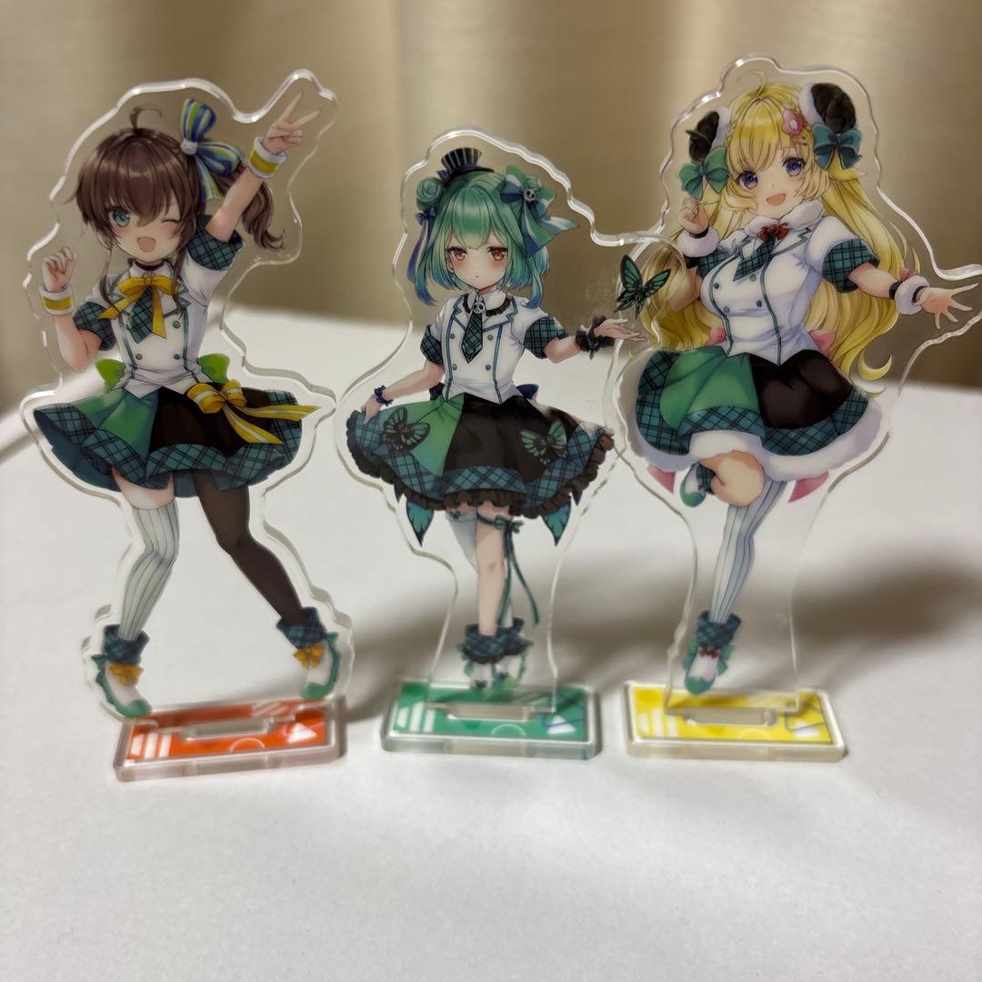 夏色まつり　潤羽ルシア　角巻わため　アクリルスタンド　3個セット