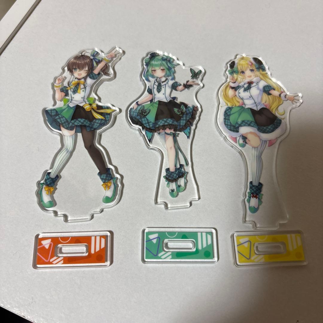 夏色まつり　潤羽ルシア　角巻わため　アクリルスタンド　3個セット