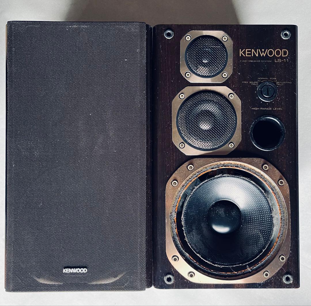 KENWOOD LS-11 スピーカー ダークウッド ジャンク品