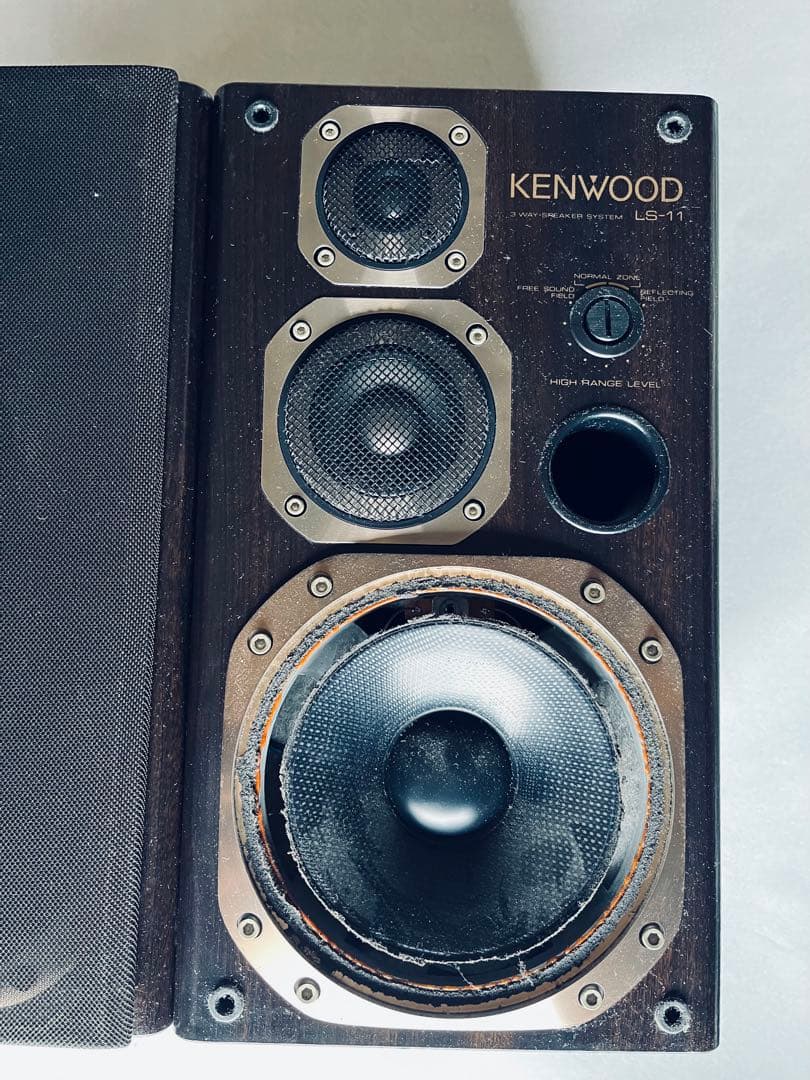 KENWOOD LS-11 スピーカー ダークウッド ジャンク品