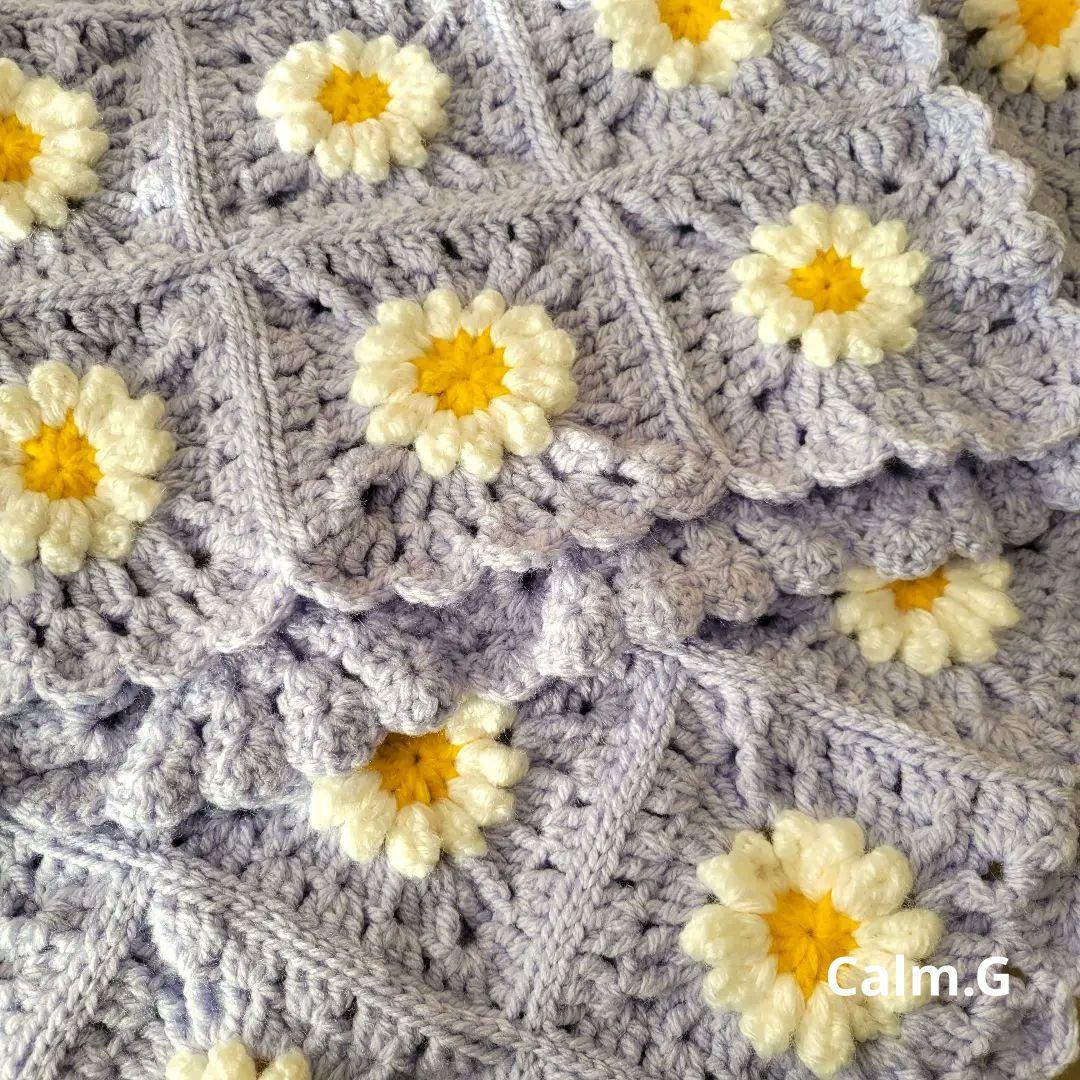 ブランケット カバー ひざ掛け 敷物 グラニースクエア